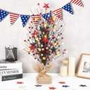 Fall Table Decoration Autumn Maple Leaves Tabletop Ornament Centerpiece for Farmhouse Kitchen Home Celebration Party Decor (2, 4th of July)