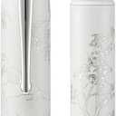 HONG DIAN Hongdian N23 White Rabbit Fountain Pen, Iridium Extra Fine Nib Silver Trim, New Year Lucky Rabbit Carving Design, Smooth Writing Pen with Converter and Metal Pen Box Set