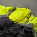 sesafety Reflective Jacket for Men, High Visibility Jackets, Safety Jackets for Men, Hi Vis Construction Bomber Jackets Waterproof with Pockets and Zipper, Black Bottom, Class 3 Size 4XL