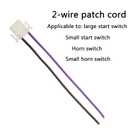 Minho Motorcycle Panel Control Buttons 2-Wire Connector Compatible with Chinese Scooter Mopeds Taotao Jonway JMstar Tank,2-Wire Connector Female Style for Start and Horn Button