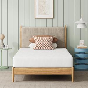 Novilla Twin Bed Mattress, 8 Inch Twin Size Mattress with Gel Memory Foam for Cooling Night Sleep, Pressure Relief & Comfort Sleep, CertiPUR-US Certified, White
