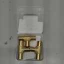 3-Pack Foskan PEX Fittings, 1"x1"x3/4" Reducing Tee,Brass Barb Crimp PEX Fittings for Hot or Cold Water Distribution