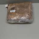 Merelax 4ft Round Brown Abstract Area Rug, Washable Non Slip Circle Rug for Entryway, Kitchen, Bedroom, Bathroom, Nursery, Living Room, Thin Soft Circular Rugs Indoor Décor, Low Pile Carpet, Coffee