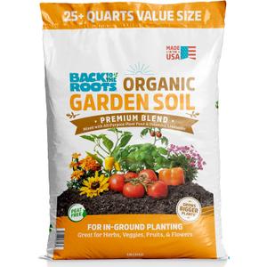 Back to The Roots 25.7qt (1 Cubic ft) Organic Premium Blend Garden Soil
