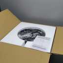 Globe Pendant Light, Modern Hanging Lighting Fixture, Classic Cluster Chandelier with Clear Glass Shades(Black, 3 Lights, 11.8 Inch)