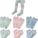 TFTSR Baby Knee Pads for Crawling (3 Pairs) and Baby Socks for Walking (3 Pairs), Walking Protector for Toddler Kid Girls Boy (normal)