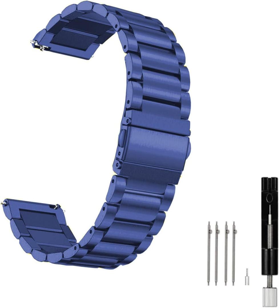 Moran Stainless Steel Watch Band Quick Release Replacement Metal Strap 18mm 20mm 22mm Men Women