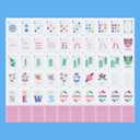 American Mahjong Set 160 Quality White Tiles (1.2 Inch, Tiles Only) American Mahjong Game Set for Ideal Gifts, No Additional Accessories