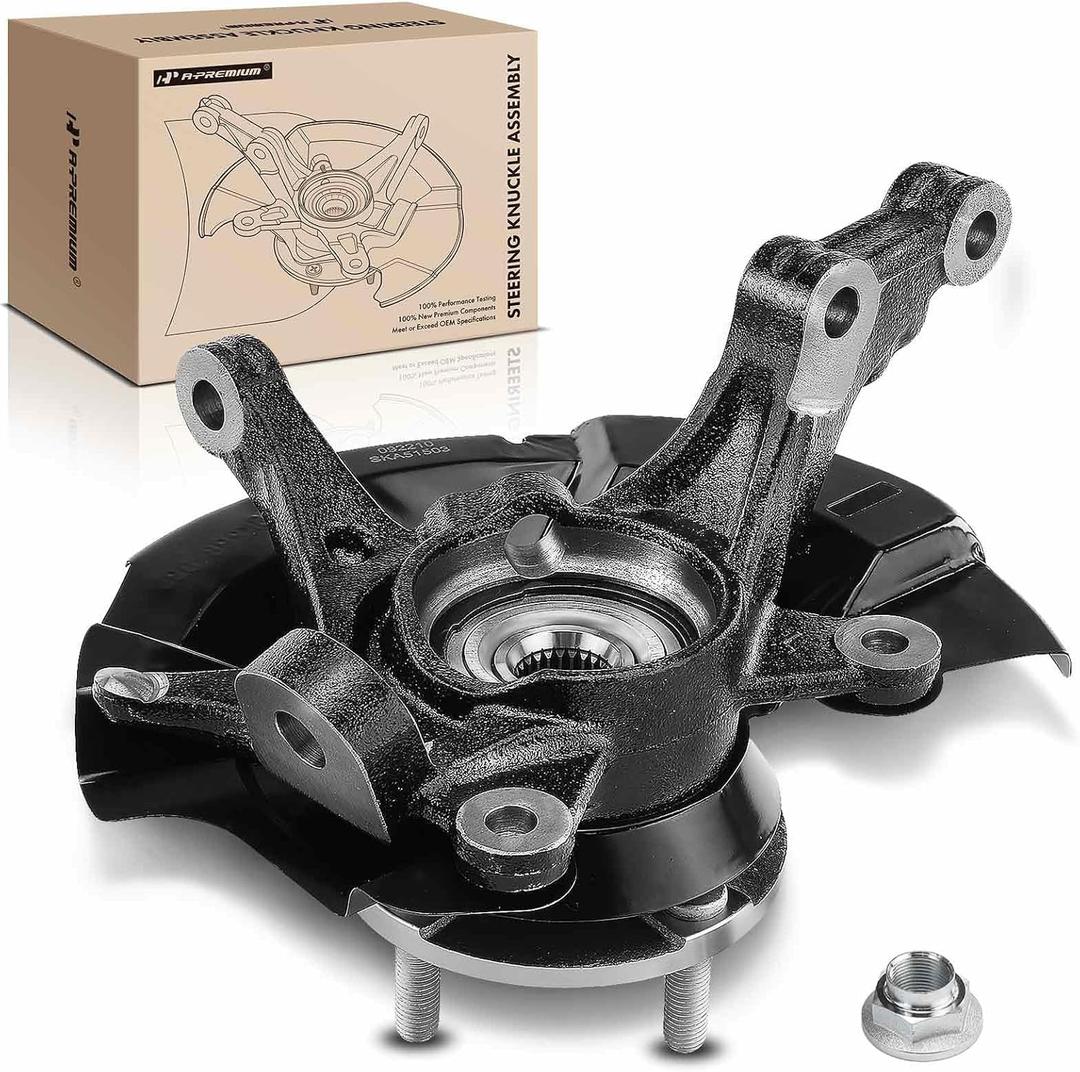 A-Premium Front Left Steering Knuckle & Wheel Bearing Hub Assembly
Compatible with Hyundai Accent 2014 2015 2016 2017, L4 1.6L Only, Driver Side, Replaces 517151R503, 517551R000, 517501J000
