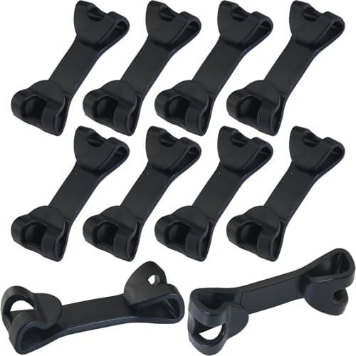 LUORNG 10PCS Double Ended Hook Buckle Rope Clip Backpack Stabilizer Hook POM Hook Luggage Accessory 63mm Chest Clip for Sports Drawstring Backpacks for Outdoor Use Luggage Accessories