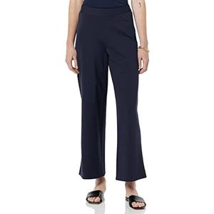  Women's Stretchy Dressy Cropped Wide Leg Pull-On Pants, XL