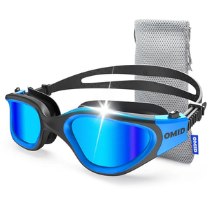OMID Swim Goggles, P2 Polarized Swimming Goggles for Men Anti-fog Goggles Swimming for Adult Women