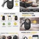 Android Smart Tag 2 Bluetooth Tracker Works with Google Find My Device, Key Finder for Keys, Wallet & Luggage, Loud Alarm, No Monthly Fees, Replaceable Battery