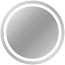 Round LED Bathroom Mirror with Lights, 20x20 Inch, Smart Makeup Mirror, 3 Adjustable Color Lights, IP44, Anti-Fog, Memory Function, Wall Mounted Vanity Mirror