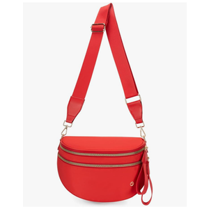 Spacious Crossbody Bag Nylon Bum Bag for Women Fanny Packs Handbags with Adjustable Straps