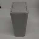 TIPGO Bathroom Trash Can with Lid, 10 Liter/ 2.6 Gallon Slim Garbage Can, Small Trash Bin Waste Basket with Pop-Up Lid for Kitchen, Bedroom, Living Room, Office (Grey)