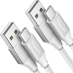 Etguuds USB A to USB C Cable 4ft, 2-Pack, 3A Fast Charging Type C Charger Cord for iPhone 17 16 15 Pro Max 16e 17 Air, Samsung Galaxy S25 S24 S23 S22 S21 S20 A17 A16 A56 A55 Flip Fold, White