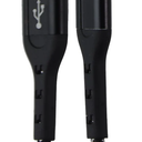 ZGear 10ft USB-A to USB-C Braided Sync & Charge Cable - Black/Silver, Pack Of 2