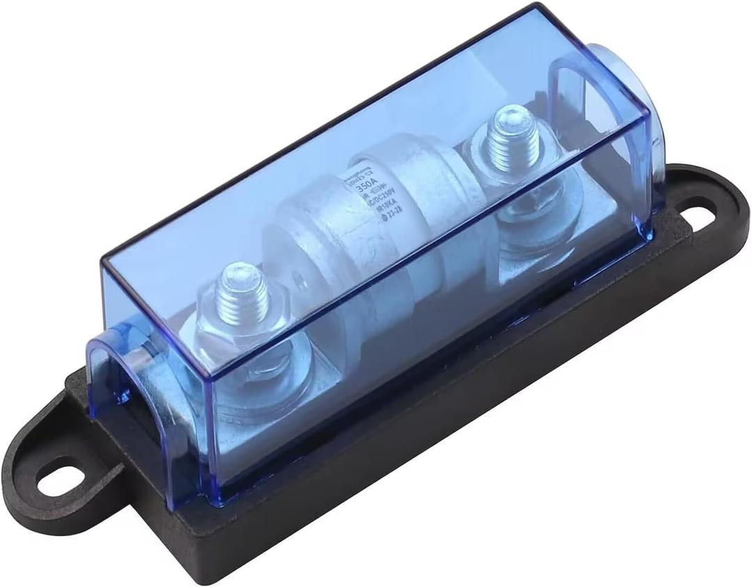 ZOOKOTO 250AC/DC250V Fuse Block 350A Class T Fuse Holder with 350 amp, Fits for Inverters and High- Power Appliances in Marine Boats, Cars, Trucks, RVs