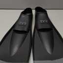 TYR Flex Swim Fins 2.0 Men`s Size11-13, Women`s Size 12.5-14.5 (Black/Grey)