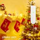 33FT 100 LED Fairy Lights String With Hook, Rechargeable 450mAh Battery Operated String Lights Build in Remote & Timer, IP65 and Dual Power for Indoor Outdoor Bedroom Garden Christmas Party Decor