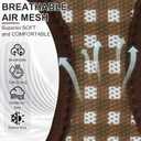 AIITLE No Pull Dog Harness and Leash Set, Step in No Chock Soft Mesh Dog Harnesses Reflective for Extra-Small Puppy Dogs and Cats, Plaid Dog Vest Harness for Pets Chocolate XXS