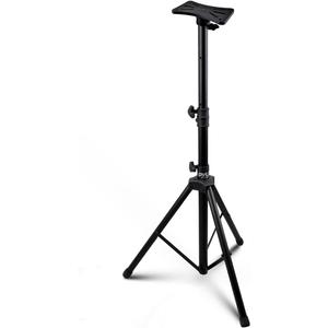 Pyle Mount Holder Heavy Duty Rubber Capped Tripod, Adjustable Height from 36.2 x 58.0 inches, Locking Safety PIN and 35mm Compatible Insert, On-Stage or in-Studio Use - PSTND1