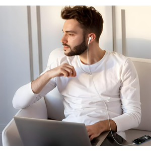 GIJIVCOZ Headphones USB C Wired for iPhone 17/17 Pro Max/17 Pro/16/15,Earphones in Ear HiFi Stereo Type C Earbuds Built-in Microphone & Volume Control for Galaxy S25 Ultra S24 S23