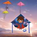 HeroBoy Kite,Flying Kites with Darling,Kites for Kids,Kites for Adults,Easy to Fly Kites, 43 * 31 inches,Line 100m