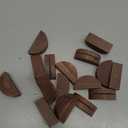 24 Pcs Wooden Table Number Stands Indoor Lightweight Wedding Table Name Holder Semicircular Design Place Card Holders Office Tag Photo Menu Clips Banquet Birthday Party Restaurant