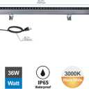 LED Wall Washer Light 36W 3000K Warm White 40in 4800LM Linear Bar