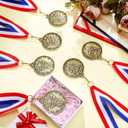 Remuuly 30-60 Pcs Goat Medals Bulk Greatest of All Time Medals MVP Award with Neck Ribbon All Time Goat Trophy Gold Champion Prize for Team Events, Sports Competitions