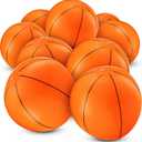 Inflatable Basketballs (Pack of 12) 16-inch Beach Balls for Pool Beach Toys & Basketball Party Favors for Kids Sports Themed Birthday Party Decorations, Outdoor Backyard Summer Pool Games Supplies