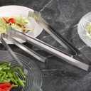 New Star Foodservice Commercial-Grade Pom Tongs (9-Inch - 6 Pack)