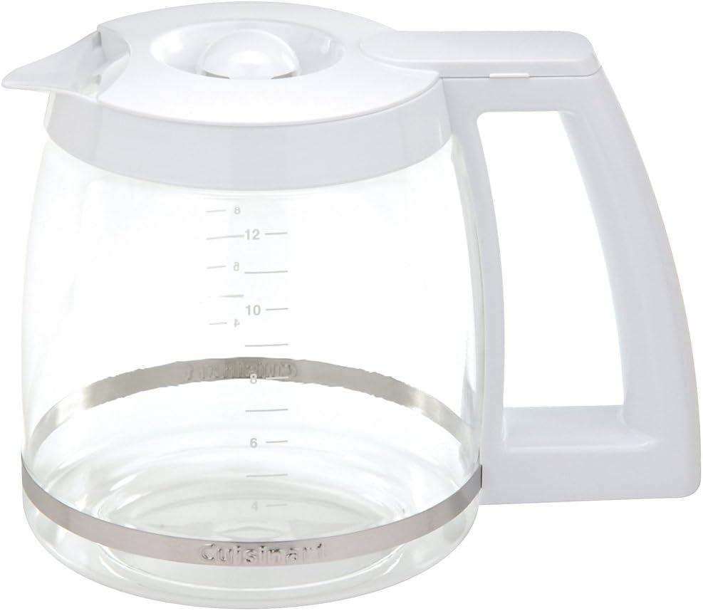 Cuisinart DGB-500WRC 12-Cup Replacement Coffee Carafe, White , 8.5 x 8.2 x 7.4 inches