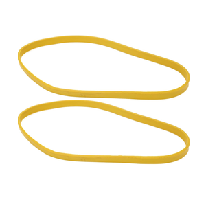 9 Inch Band Saw Tire, 2 Pcs Band Saw Tire Yellow Rubber 12.65mm Width 3.2mm Thickness Noise Reduction for 9 Inch Woodworking, Band Saw Accessories