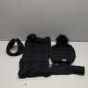 Winter Hat Scarf Gloves and Ear Warmer, Warm Knit Beanie Hat Touch Screen Gloves Set Winter Gifts Neck Scarves for Women