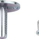 Zinc Plated Steel Dummy Door Knob Spindle | Pack of 2 | Stem 15/16" Long, 3/8" - 20 TPI | Antique Doorknob Hardware, Door Knobs Replacement Parts | FB4-SZ