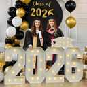 3FT Graduation Decorations 2026, Class of 2026 Light up Numbers with Yellow Light for College High School Graduation Party