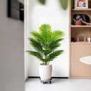 Artificial Plants in Pots Large Fake Tree Floor Faux Tropical Plants Decorative Greenry House Potted Tall for Home Office Living Room Decor Indoor Garden Outdoor (80cm Tall Palm)