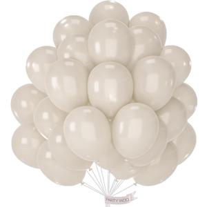 PartyWoo Balloons, 50 pcs 12 Inch Silver Metallic Balloons, Siler Balloons for Balloon Garland or Arch as Wedding Decorations, Birthday Decorations, Party Decorations