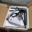 Folding TV Tray Adjustable Dinner - Trays for Eating On Couch Wooden Tables Mate Stand Foldable Desk with Cup Holder Portable (Rustic)