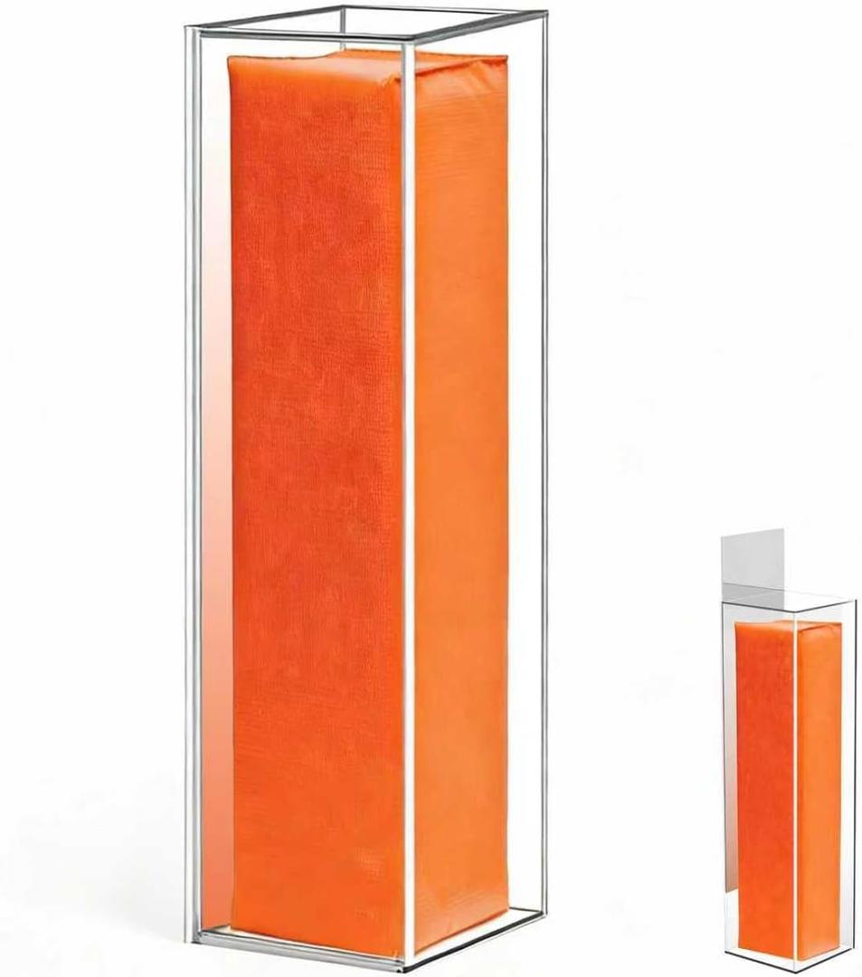 Acrylic Football End Zone Pylon Display Case With Mirrored Football Pylons Display Box For Football Marker Pole Use, 4.92" X 4.92" X 18.7"