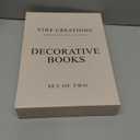 Vine Creations Decorative Books - Set of 2 Linen Hardcover Boxes with Storage - Aesthetic Fake Books for Decoration for Home, Shelf, Bookshelf Decor, Coffee Table Decor, as Storage or Keepsake Box