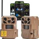 Moultrie Edge 2 Cellular Trail Camera - Auto Connect Nationwide 4G LTE - On Demand 36MP Photo - 1080P Video with HD Audio - 100 Ft Detection Range - Low Glow Flash