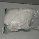 NICETOWN White Faux Linen 48 inch Curtains for Cafe, Rod Pocket & Back Tab Linen Weave Window Treatments Privacy with Light Filtering Semi Sheer Curtains for Kitchen, W42 x L48, 2 Panels