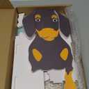 Dachshund Dog Planter, Cute Animal Shaped Plant Pot, Dog Flower Pot, Spring Planter Gifts for Women & Pet Lovers, Indoor Outdoor Garden Home Office Decor, 9.45 x 7.5 x 13.39 Inches (Black and Tan Dachshund)