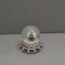 K&K Interiors Brown Resin Glittered Gingerbread House Snow Globe, 5-inch Height, Christmas Decoration