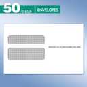 W2 Tax Forms 2025 with Envelopes, 6 Part Tax Forms 2025, 50 Employee Kit of Laser Forms with 3 W3, with 50 Self Seal Envelopes