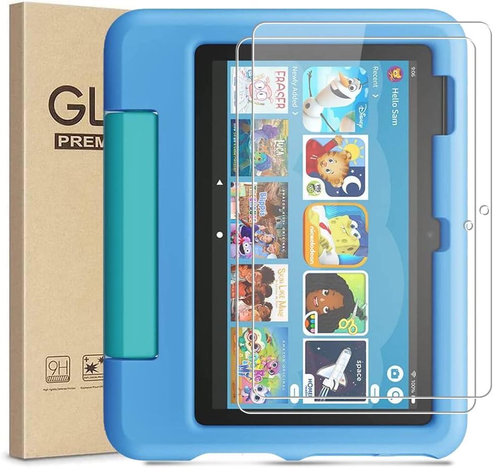 [2 Pack] Tempered Glass Screen Protector For 7 2022/7 Kids 2022 Tablet with 2.5D 9H HD Bubble-Free Clear Transparent Ultra thin Protective glass